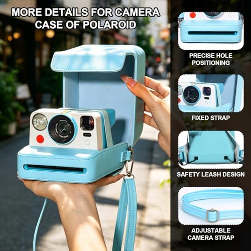 Camera Case for Polaroid Now/Now+ Gen2/3 Instant Film Camera, Blue - Image 3