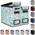 BALEINE File Organizer Box with Lid, Collapsible Hanging File Storage Box by BALEINE