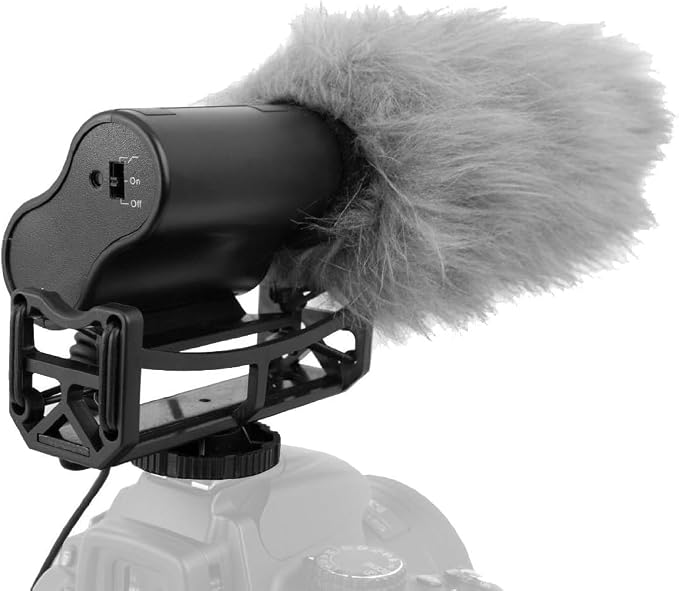 Stereo Microphone with Windscreen (Shotgun) for Sony FDR-AX33, FDR-AX43 & FDR-AX53 - Image 2
