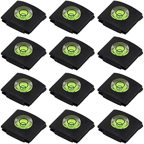 Set of 12 Hot Shoe Covers, SENHAI Camera Flashlight Hotshoe Cover of Bubble Spirit Level for Canon Nikon Panasonic Fujifilm Olympus Sigma PENTAX DSLR SLR by SENHAI