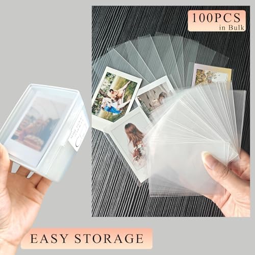 Kpop Photocard Sleeves with Storage Box, 100pcs 2x3 Mini Photo Holder - Image 5