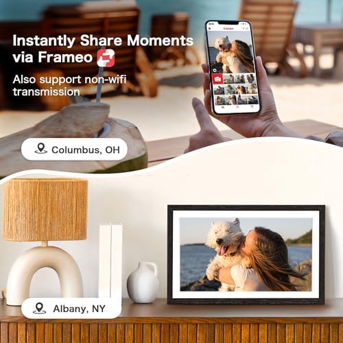 Digital Picture Frame, Frameo 15.6 Inch WiFi Digital Frame Large Display - Image 4