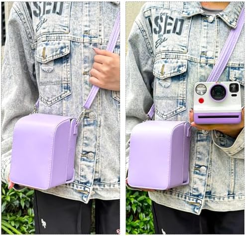 Camera Case for Polaroid Now/Now+ Gen2/3 Instant Film Camera,Purple - Image 6