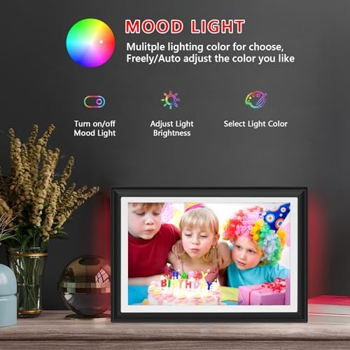 32GB FRAMEO 10.1 Inch WiFi Digital Photo Frame, 1280x800 HD IPS LCD Touch Screen, Auto-Rotate Portrait and Landscape, 32GB Storage, Share Moments Instantly via Frameo App from Anywhere - Image 4