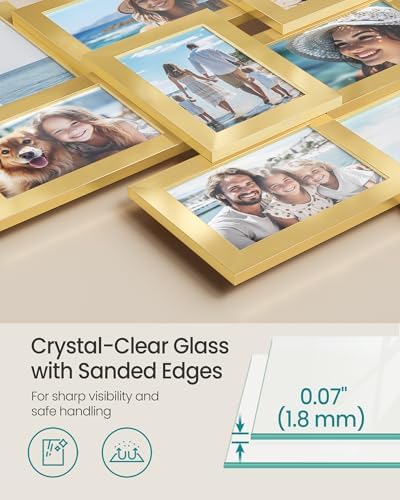 SONGMICS 12-Pack 4 x 6 Collage Picture Frames with Glass Front - Image 5