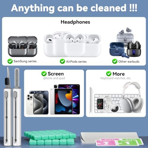 for AirPods Cleaning Kit with Cleaner Pen&Cleaning Putt-Green - Image 2