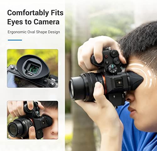 [Large Version] A7IV A7RV A9III A7SIII A1 Eyecup Eyepiece, Camera Viewfinder Eyeshade for Sony Alpha A7M4 A7R5 A9M3 A7S3 A1, 360 Rotating Extension Oval Design, Replace Sony FDA-EP19 Eye Cup - Image 5