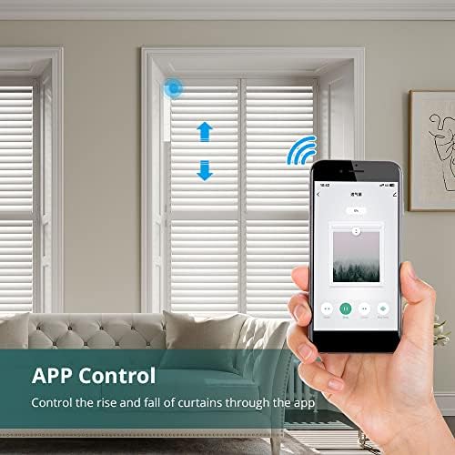 Blindsmart Plantation Shutters Motor, Smart Electric Motor Automatic Opener for Plantation Shutters for Interior Windows, USB Rechargeable Driver for Window Shutters (Zigbee Version, with Solar Panel) - Image 2
