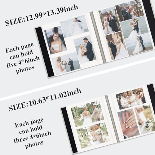 Self Adhesive Photo Album Linen Cover 60 Pages Beige - Image 2