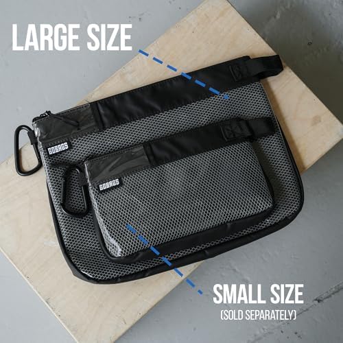 GOBAGS Production Zipper Bags - Electronics & Camera Accessories Bag - Cable organizer, Gear Accessory Pouch, Travel Camera Essentials (Large, Black) - Image 2