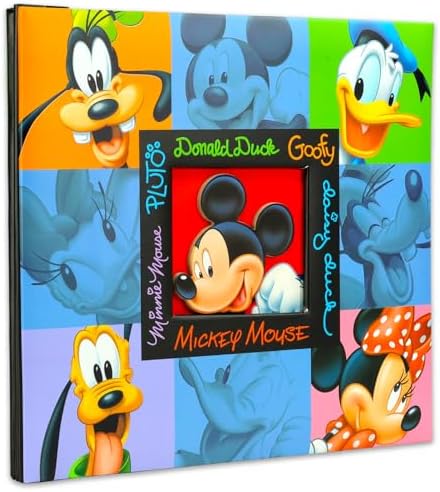 Mickey and Friends Photo Album - Bundle with 12" x 12" Disney Travel Scrapbook for Souvenirs, Memories, Family Travel, More Plus Stickers | Mickey Mouse Memory Photo Scrapbook - Image 3