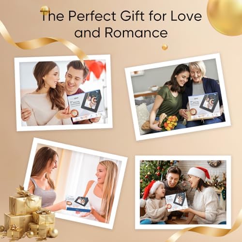 7 Inch Digital Picture Frame, Digital Photo Frame with 16:9 HD LCD Screen, Remote Control, Easy Setup and Share Photos Videos, Gifts Idea for Family, Christmas - Image 7