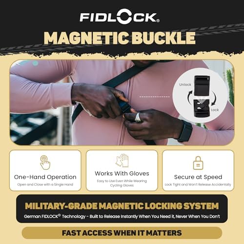 Lumiere & Co. Fidlock Magnetic Cycling 3 Point Camera Strap, Magnetic attachment for fast on and off attachment on the bike - Image 3