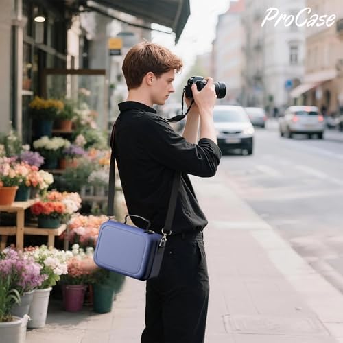 ProCase Hard Shell Camera Case for Canon Rebel T7 -Navy - Image 2