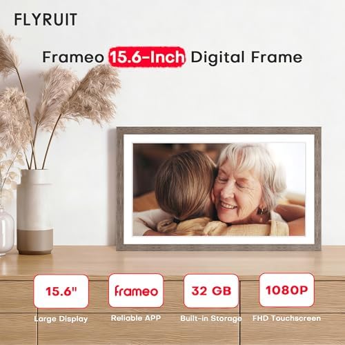Frameo 15.6" Digital Picture Frame WiFi, Large Display Digital Photo Frame - Image 2