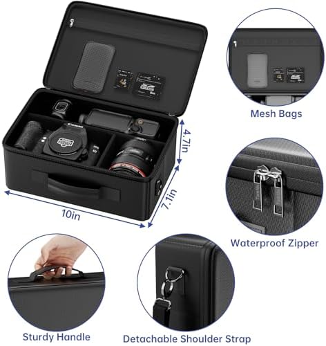 Tamfile Camera Bag for Canon/Sony/Nikon/Mirrorless/DSLR, Black - Image 4