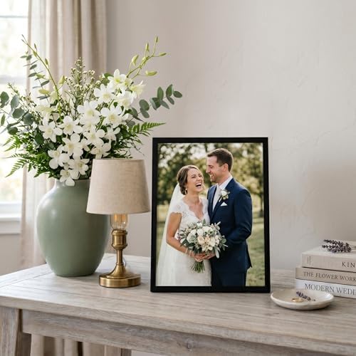 Americanflat 9x12 Picture Frame - Slim Molding - Black - Image 6