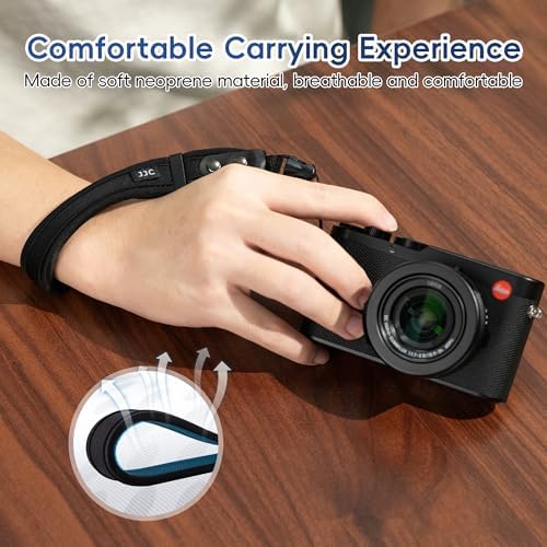 JJC Soft Neoprene Camera Wrist Strap for Compact Cameras with Quick Release - Image 5