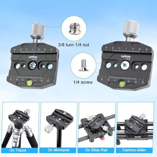 70mm Quick Release Clamp Compatible with Arca Swiss Style Plate for Tripod Ballhead Universal Quick-Change seat, monopod Head, Tripod Quick Release Plate - Image 3