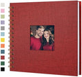 Scrapbook Photo Album, Linen Covered, 8x8 Inches, 20 Sheets/40 Pages by Yopih