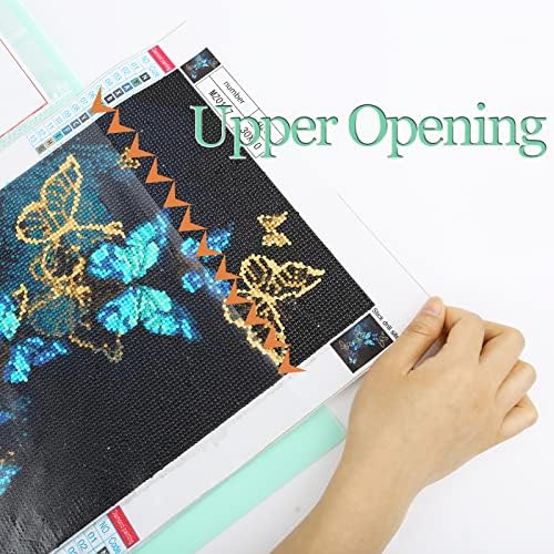 2 Packs A3 Diamond Painting Storage Book, Large 30x40 Diamond Art Storage Presentation Book with 60 Pags, Diamond Painting Art Portfolio Folder, Clear Pockets Artwork Storage Photo Album Refill Pag - Image 4