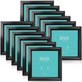 LaVie Home 4x4 Picture Frames (12 Pack, Black) Simple Designed Photo Frame with High Definition Glass for Wall Mount & Table Top Display, Set of 12 Classic Collection by LaVieHome