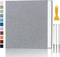 Photo Album Self Adhesive Pages Scrapbook 60 Pages, 13.2x12.8 Grey by Aenbuslm