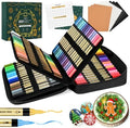 IVSUN 30 Metallic & 30 Regular Colors Dual Tip Acrylic Paint Markers by IVSUN