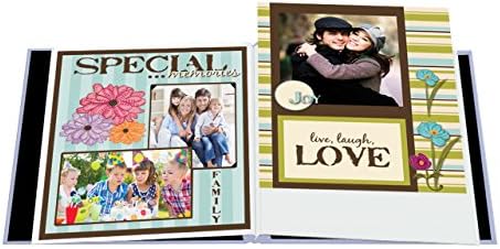 Pioneer 12 Inch by 12 Inch Postbound Fabric Frame Cover Memory Book, Heavenly Blue (Pack of 4) - Image 2