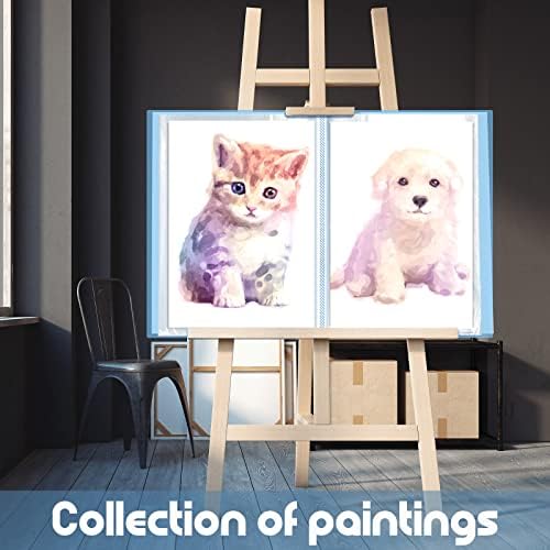 Henoyso 60 Pages Diamond Painting Storage Book A2 A3 Art Binder, Blue - Image 5