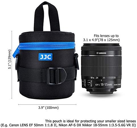 JJC Camera Lens Case Pouch, Padded Bag Fits Lens up to 3.0 x 3.9 (D x L) - Image 4