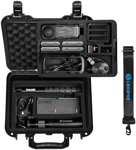 Lekufee Waterproof Carrying Case for Insta360 X5, Insta360 X4 Air, Insta360 X4, Insta360 X3 Camera and Other Accessories(Case Only) by Lekufee