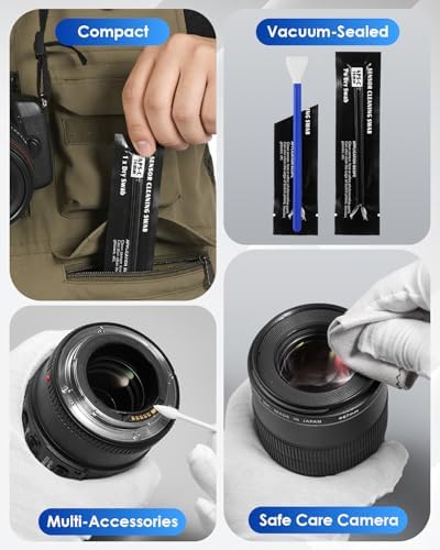 Zacro Camera Cleaning Kit 16mm APS-C Frame Sensor Cleaning Swab*8 + 20ml Sensor Cleaner for DSLR SLR Digital Camera CMOS Sensor Cleaning, Compatible with Nikon Sony Canon - Image 6