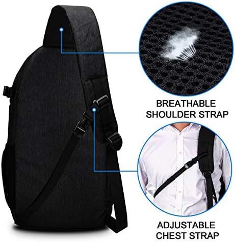 CADeN Camera Bag Sling Backpack for DSLR/SLR Mirrorless Camera Waterproof, Camera Case Compatible for Sony Canon Nikon Camera and Lens Tripod Accessories Black - Image 4