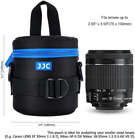 JJC Deluxe Lens Case Pouch Bag for Camera Lens Below 2.95" x 3.93"(D x L) - Image 3
