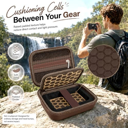Comecase Camera Case for Kodak PIXPRO FZ55/FZ45, Coffee Brown - Image 3
