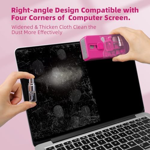 Keyboard Cleaner & Laptop Cleaning Kit, All-in-1 for Computer PC, HotPink - Image 3