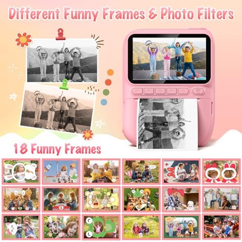 Instant Print Camera for Kids, 3.0" HD 32MP Kids Camera 1080P - Image 5