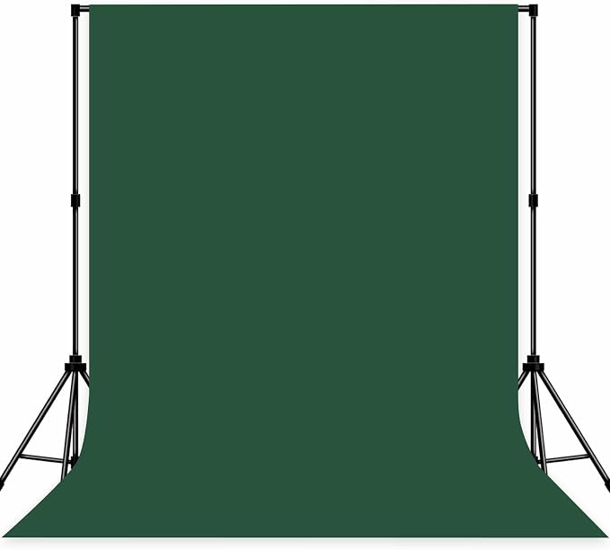 Deep Green Photo Backdrop Professional Photography Background 10x10ft | Seamless Design eliminates Wrinkle Portrait Photography Wedding Dark Theme Decorations by MIZSYE