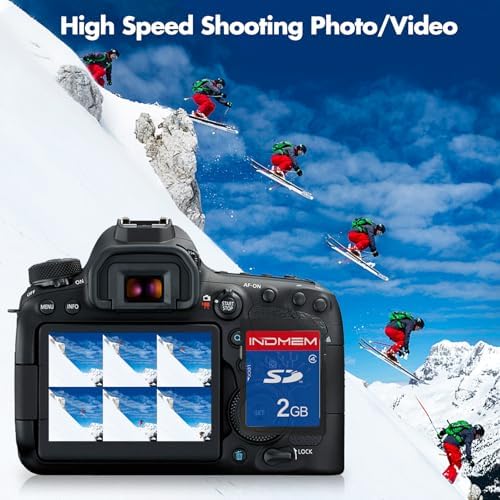 INDMEM 5 Pack SD Card 2GB Class 4 Flash Memory Card 2G SLC Stanard Secure Digital Cards - Image 3