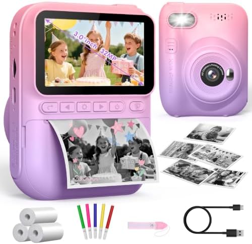 Gofunly HD Instant Print Camera: Printed Photos Clear No blurriness by Gofunly