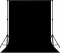 Black Photo Backdrop Professional Photography Background Cloth 5x7ft | Seamless Design eliminates Wrinkle Portrait Photography Wedding Dark Theme Decorations by MIZSYE