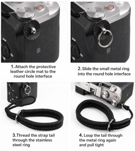 Camera Wrist Strap for Mirrorless Cameras, Quick Release Camera Wrist Strap, Camera Hand Strap with Safer Connector - Image 4