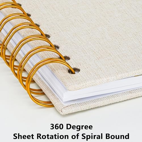 Scrapbook Photo Album, Linen Covered, 10x10 Inches, 40 Sheets/80 Pages - Image 6