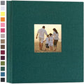 potricher Photo Album 4x6 Pictures, 1000 Pockets, Linen Cover, Dark Green by potricher