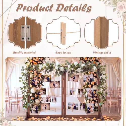 Cinnvoice 2 Panel 39.4“ x 28" Photo Display Board Picture Frame with Clip - Image 3