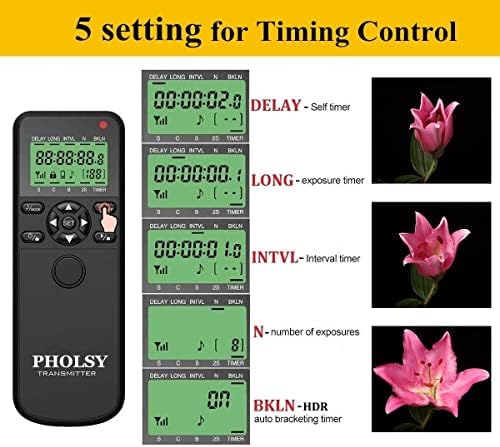 PHOLSY Timer Shutter Remote Release Control with Intervalometer for Fuji - Image 3