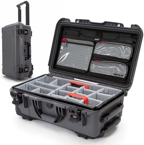 NANUK 935 Pro Photo Kit Camera Case, Waterproof Wheeled Hard Case, Carry-On by NANUK