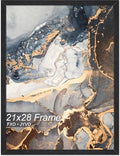 Fxojyvo 21x28 Picture Frame Black Engineered Wood Wall Hanging by Fxojyvo