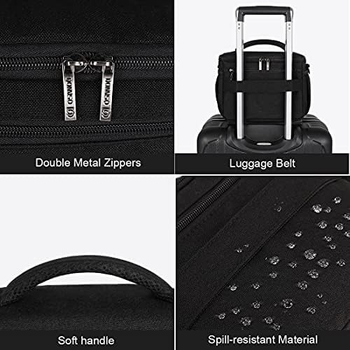DOMISO Camera Bag Case Waterproof Anti-Shock Shoulder Bag, Black - Image 6